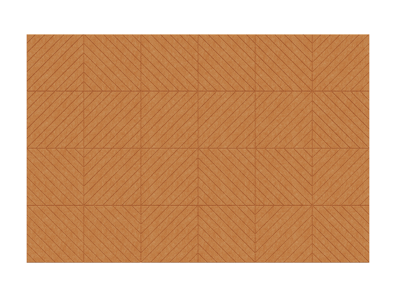 Diagonals Wall — Cobre