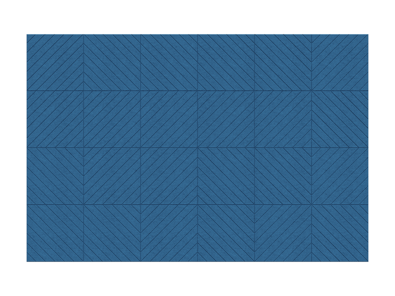 Diagonals Wall — Azul Atlántico