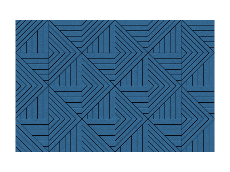 Doublelines Wall — Azul Atlántico