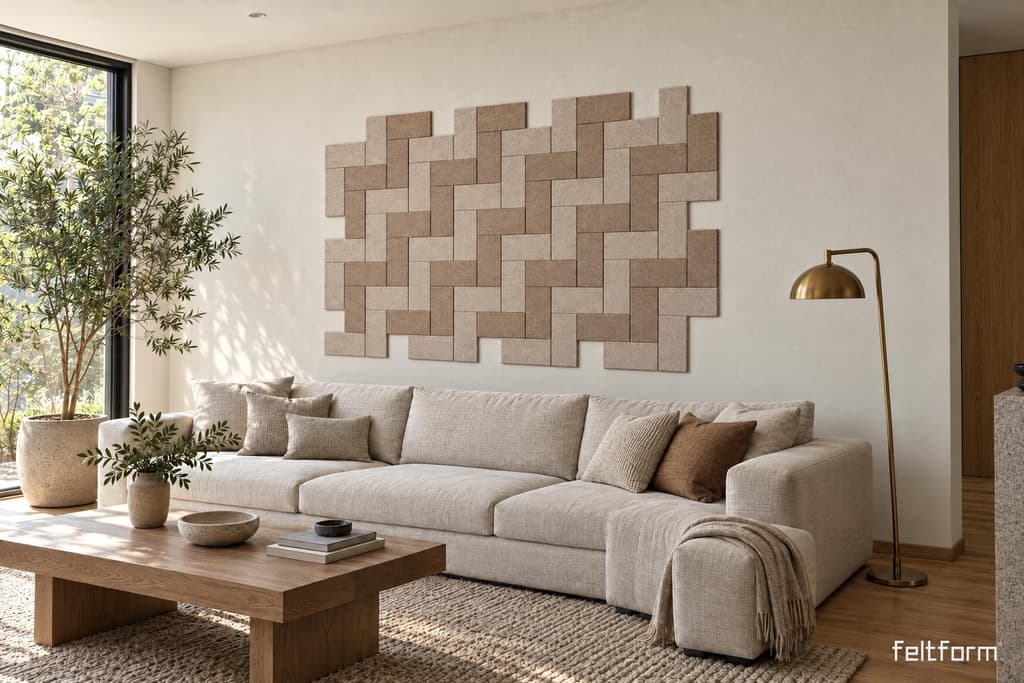 Brick en sala residencial