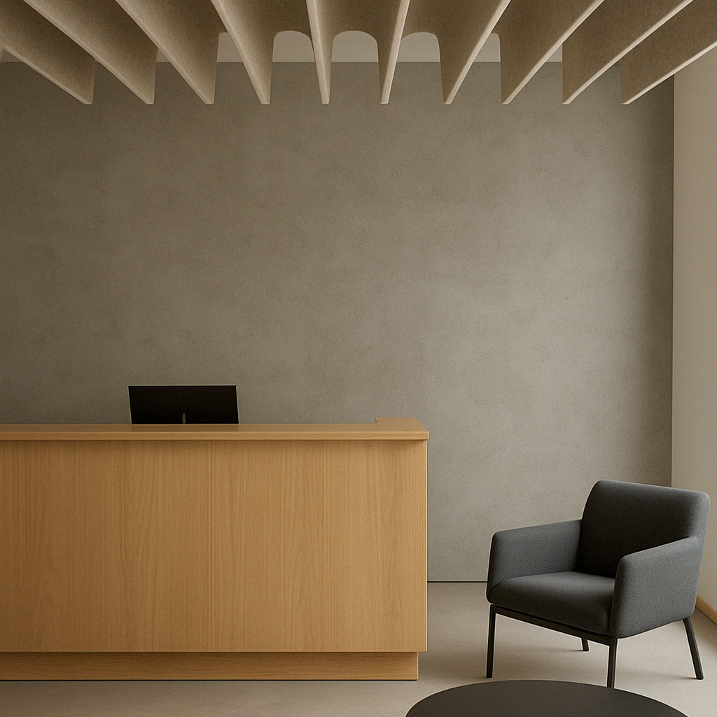 Modern Reception with Acoustic Panels