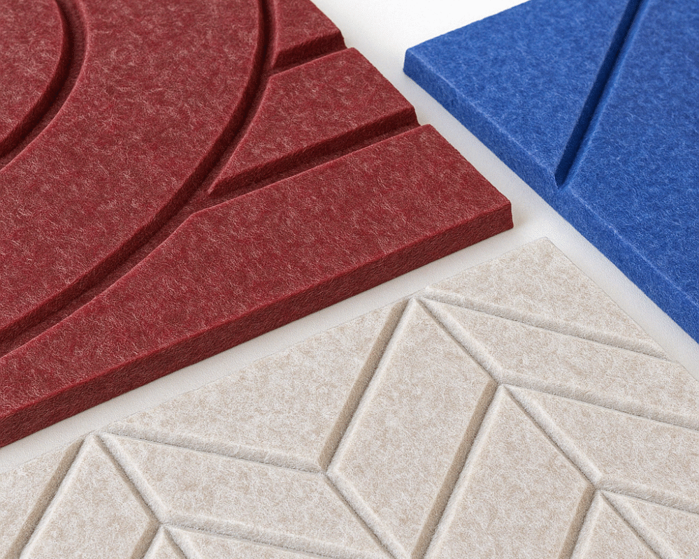 Textured Acoustic Panels in Geometric Patterns (1) Textured Acoustic Panels in Geometric Patterns (1)