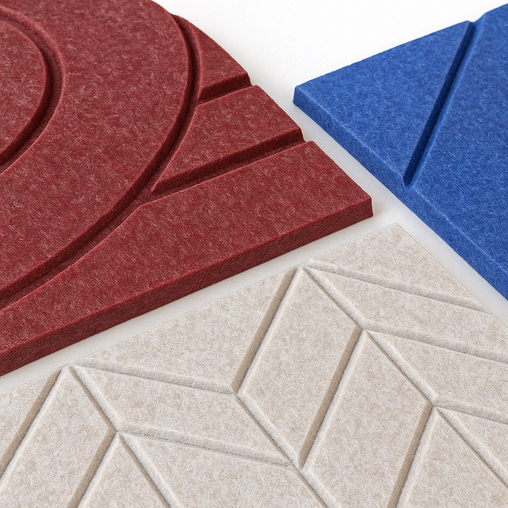 Textured Acoustic Panels in Geometric Patterns (1)